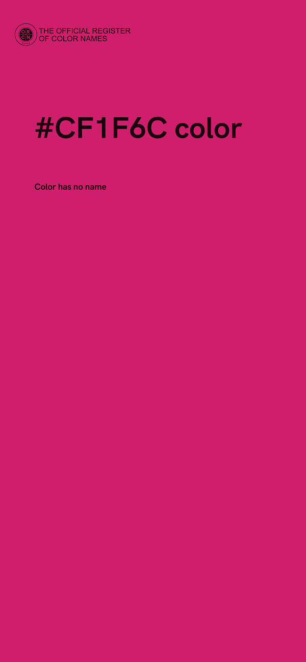 #CF1F6C color image