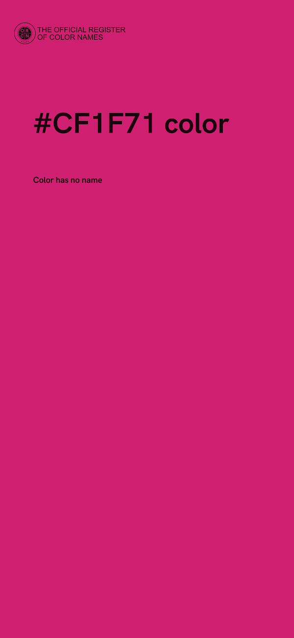#CF1F71 color image