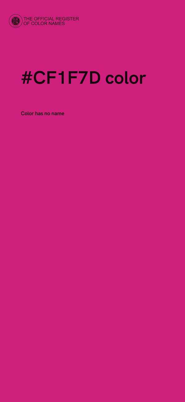 #CF1F7D color image