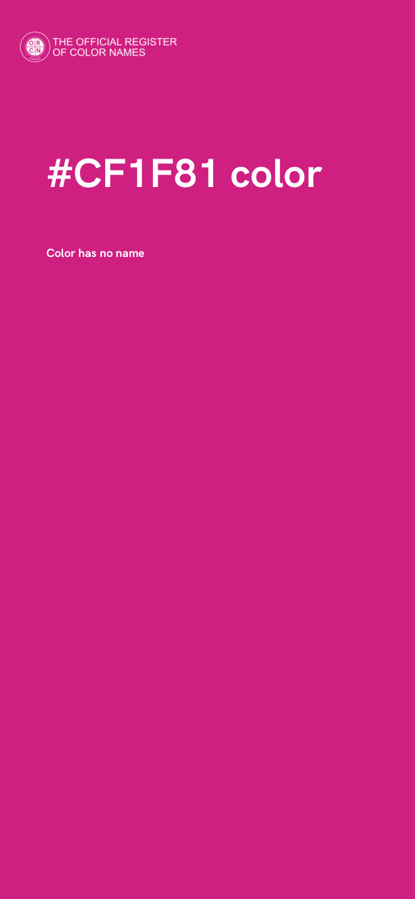#CF1F81 color image