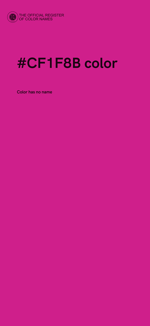 #CF1F8B color image