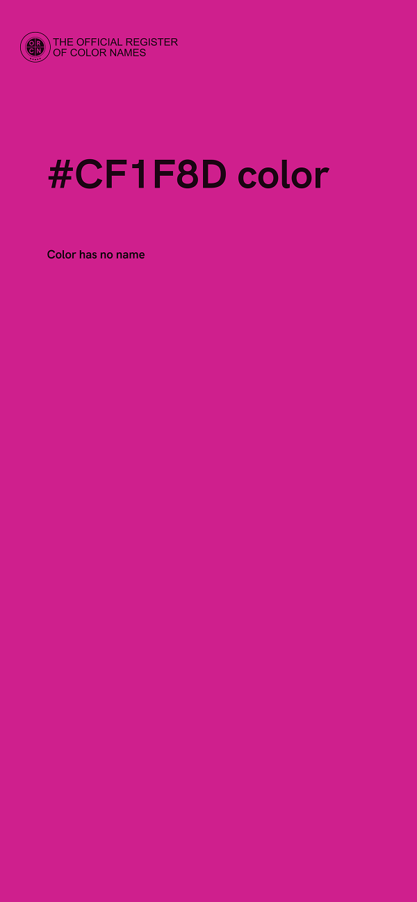 #CF1F8D color image