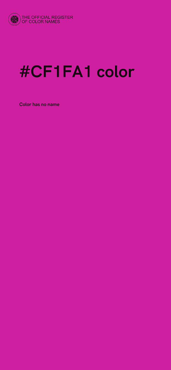 #CF1FA1 color image