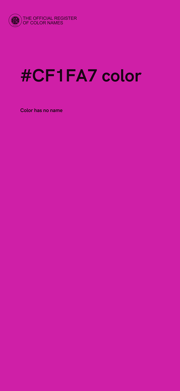#CF1FA7 color image