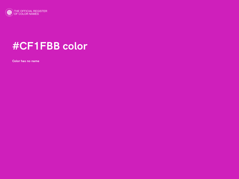 #CF1FBB color image