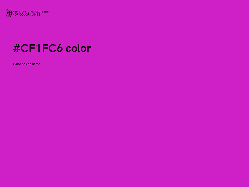 #CF1FC6 color image