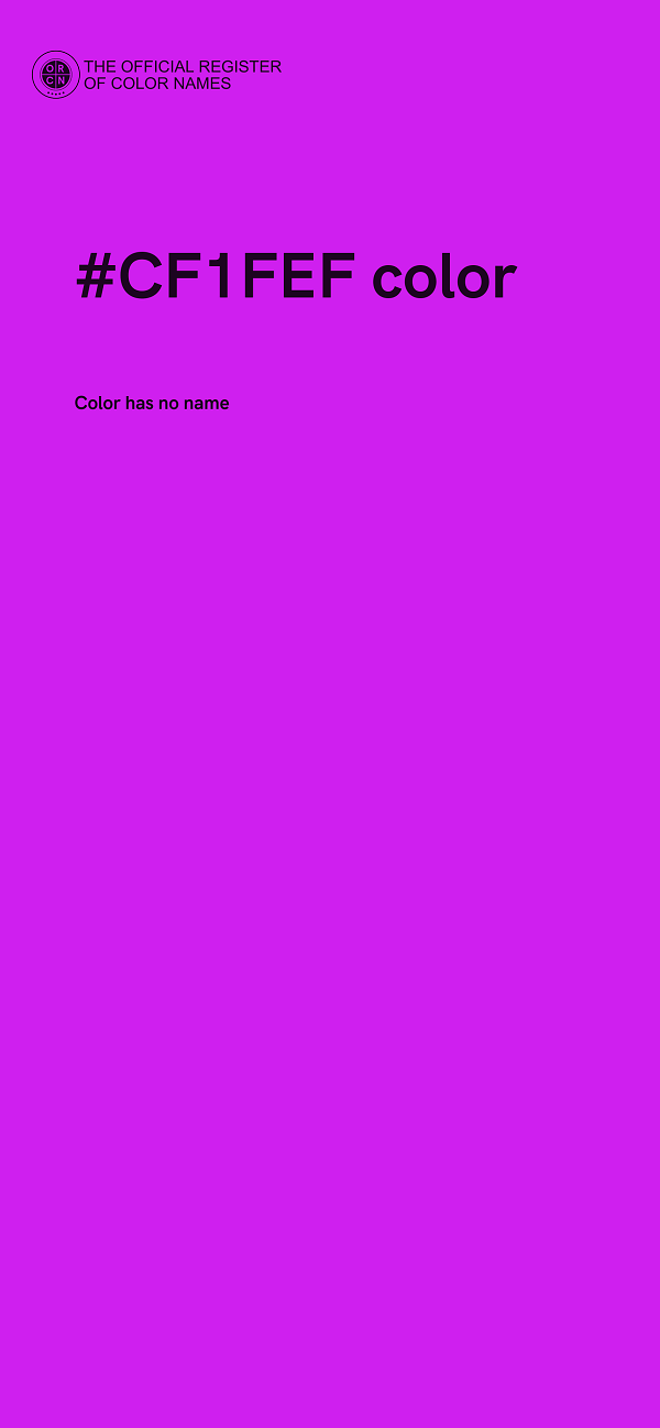 #CF1FEF color image