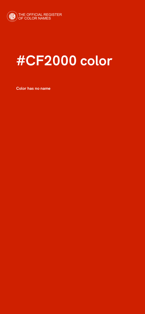 #CF2000 color image