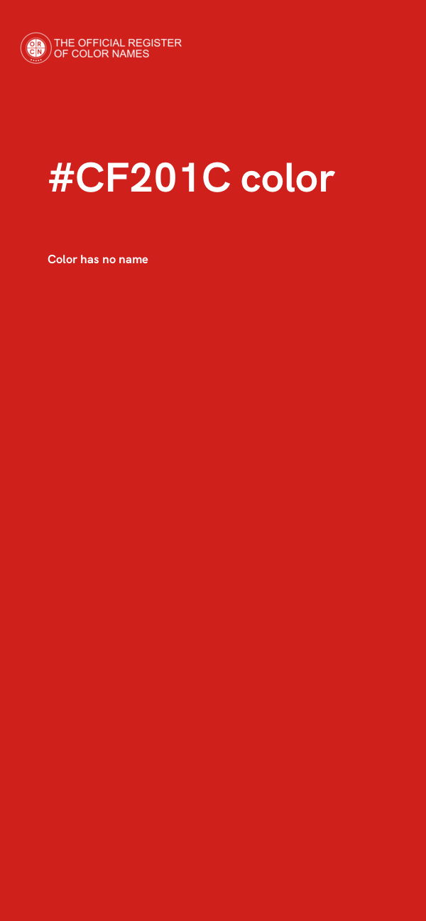 #CF201C color image