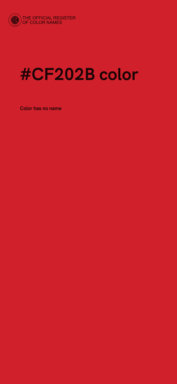 #CF202B color image
