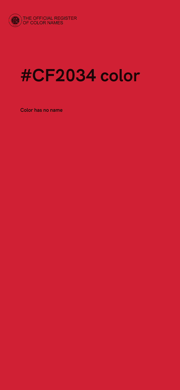 #CF2034 color image