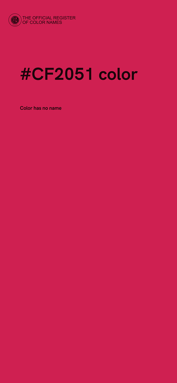 #CF2051 color image