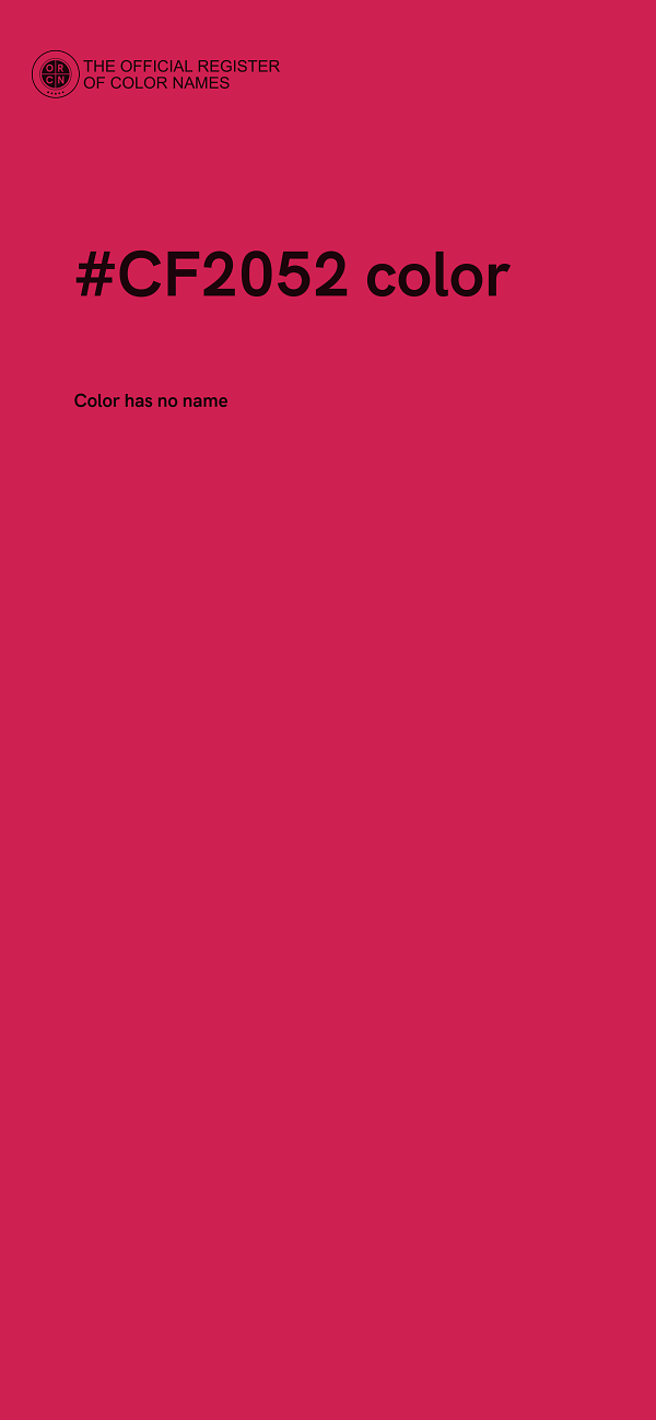 #CF2052 color image