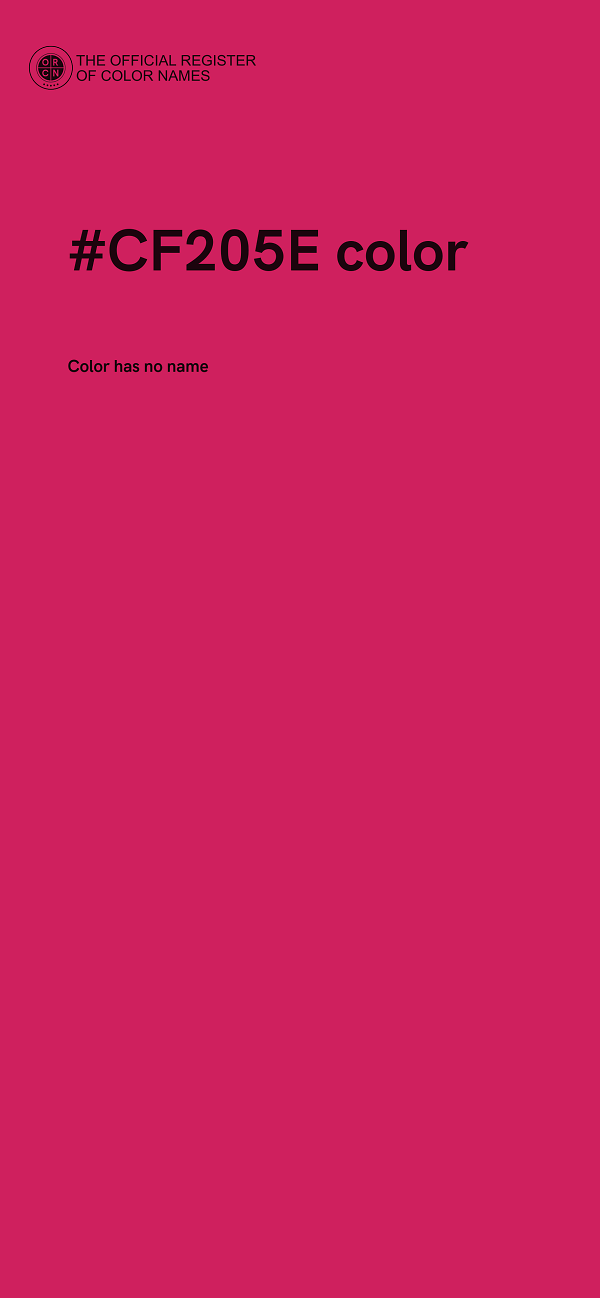 #CF205E color image
