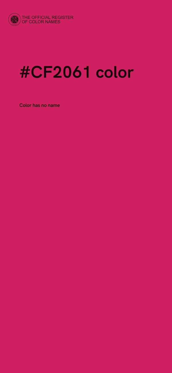 #CF2061 color image