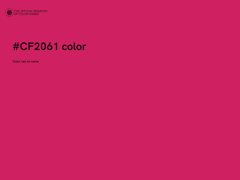 #CF2061 color image