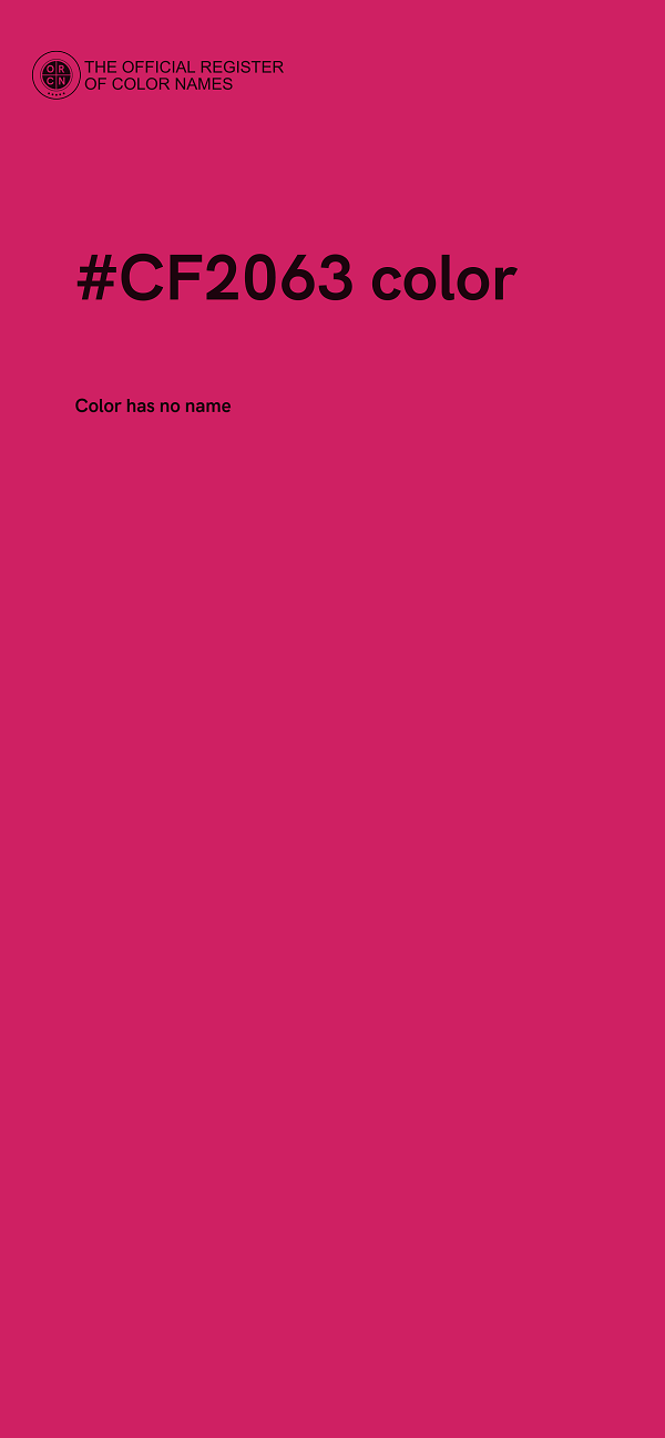 #CF2063 color image