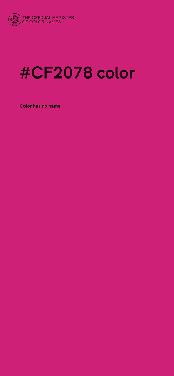 #CF2078 color image