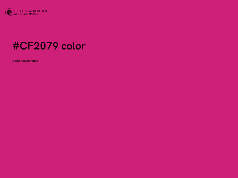 #CF2079 color image