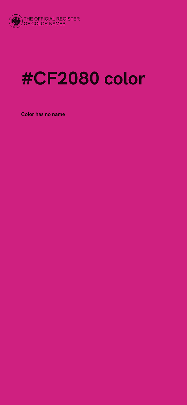 #CF2080 color image