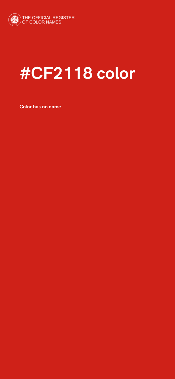 #CF2118 color image