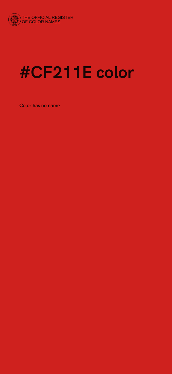 #CF211E color image
