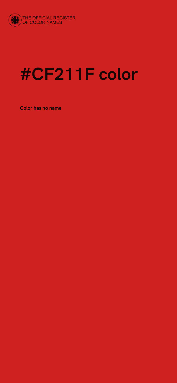 #CF211F color image