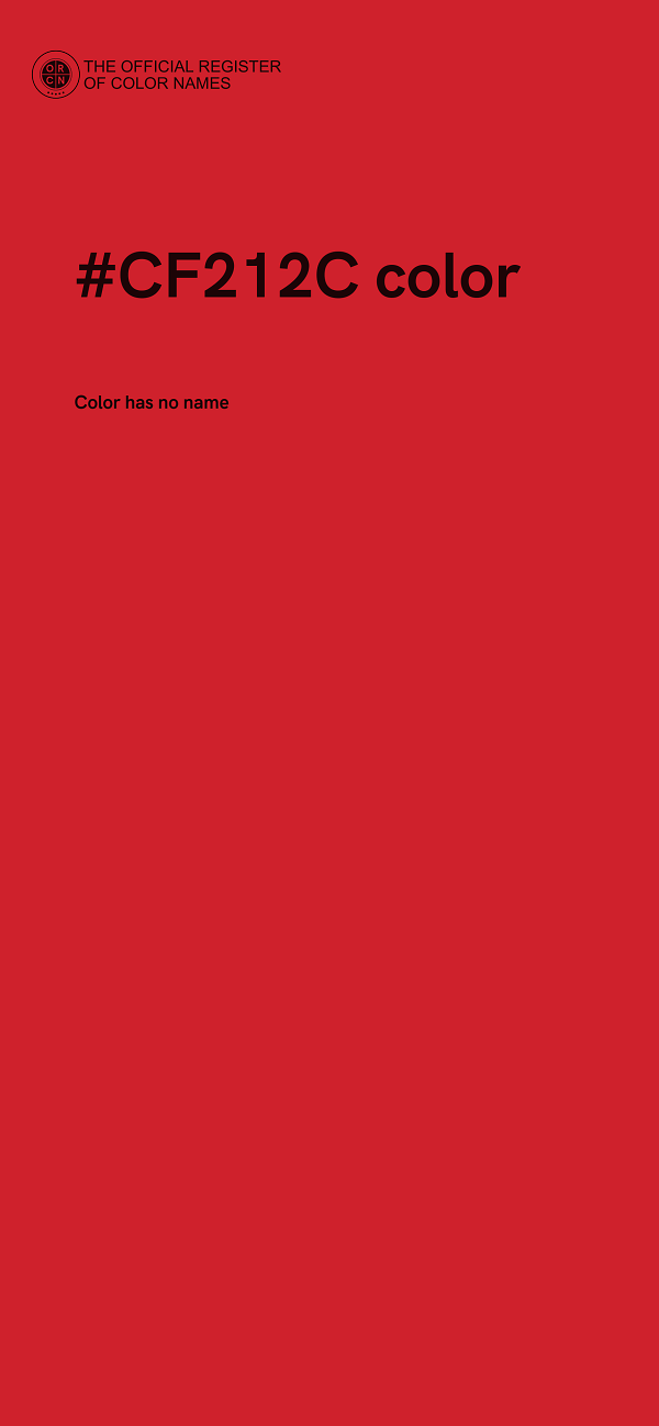 #CF212C color image