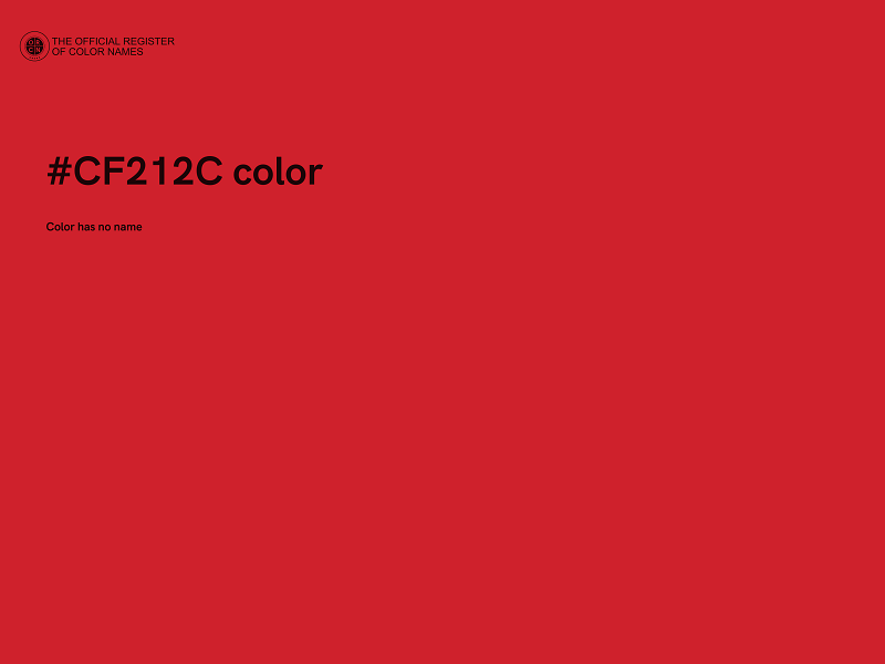 #CF212C color image