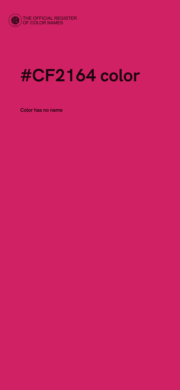 #CF2164 color image