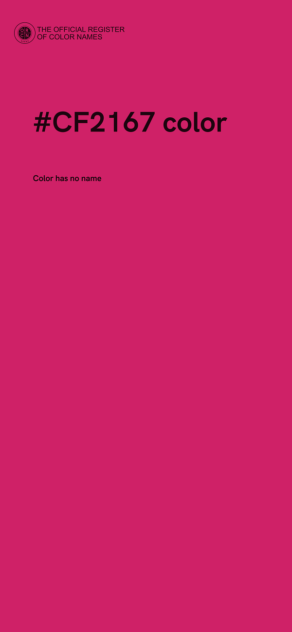 #CF2167 color image