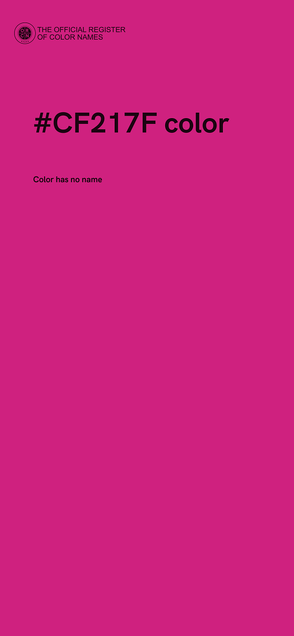 #CF217F color image