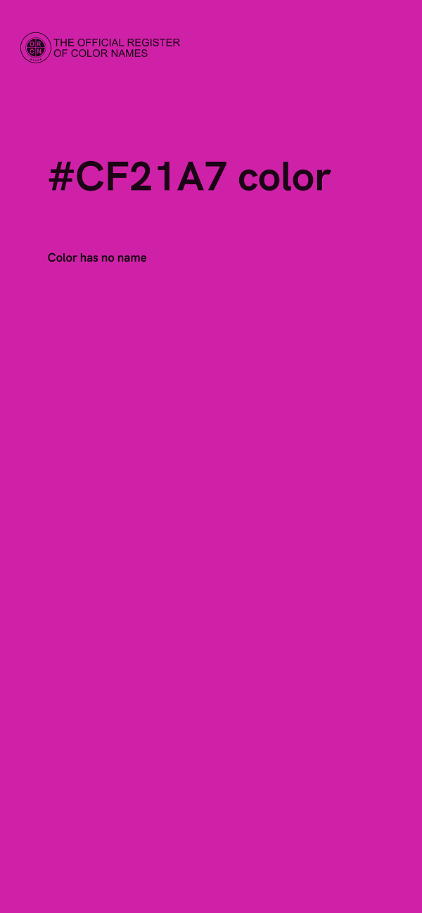 #CF21A7 color image