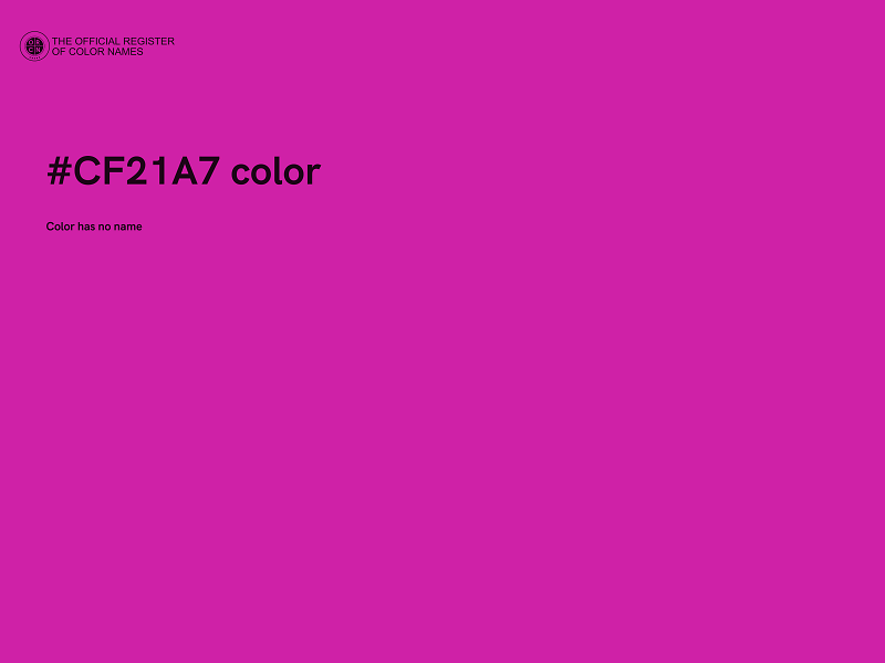 #CF21A7 color image