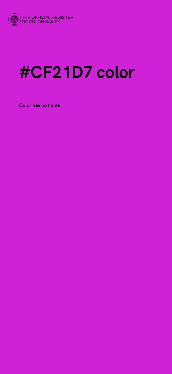 #CF21D7 color image