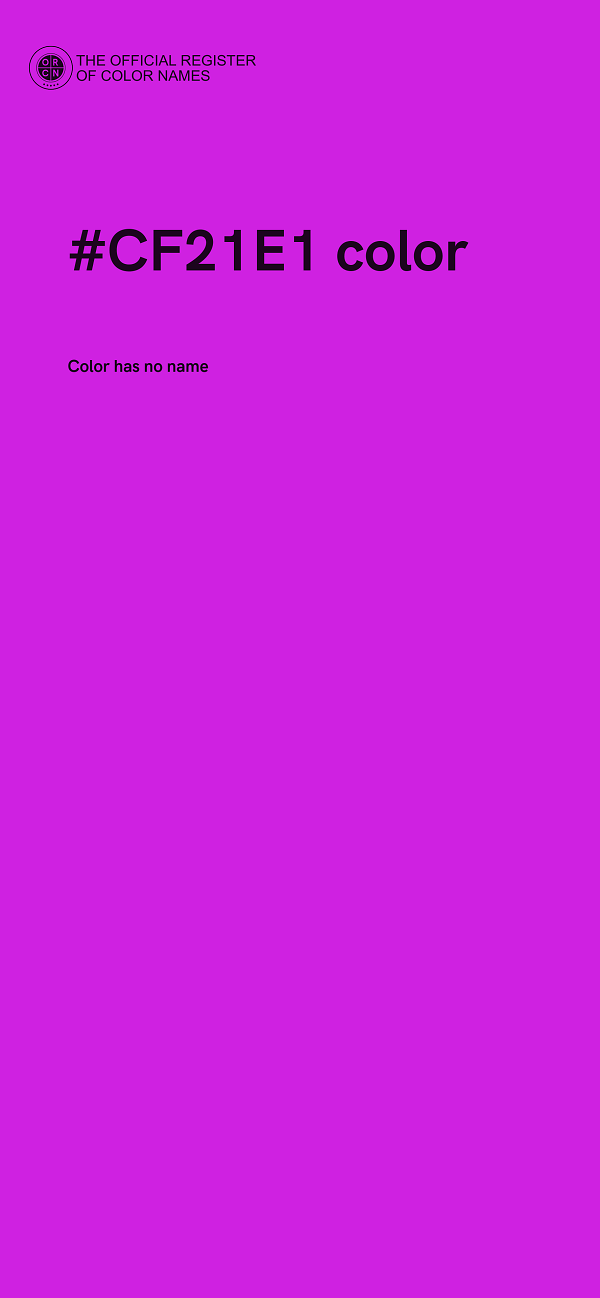 #CF21E1 color image