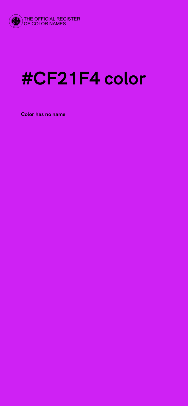 #CF21F4 color image