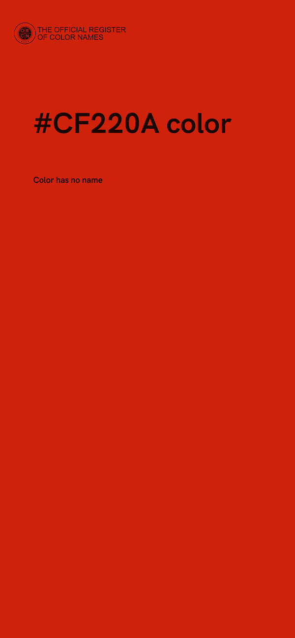 #CF220A color image