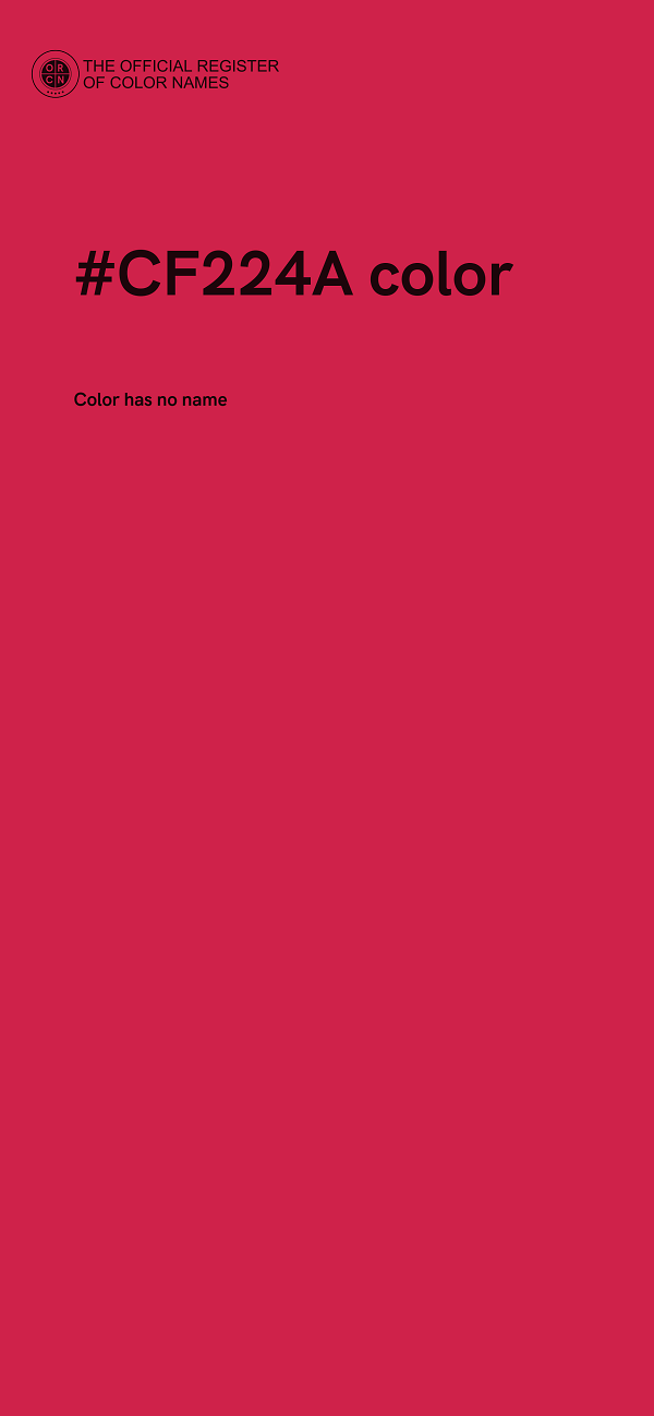 #CF224A color image