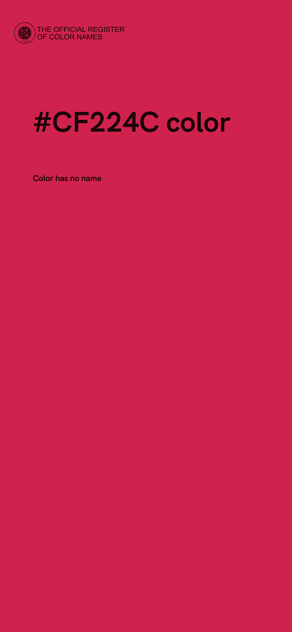 #CF224C color image