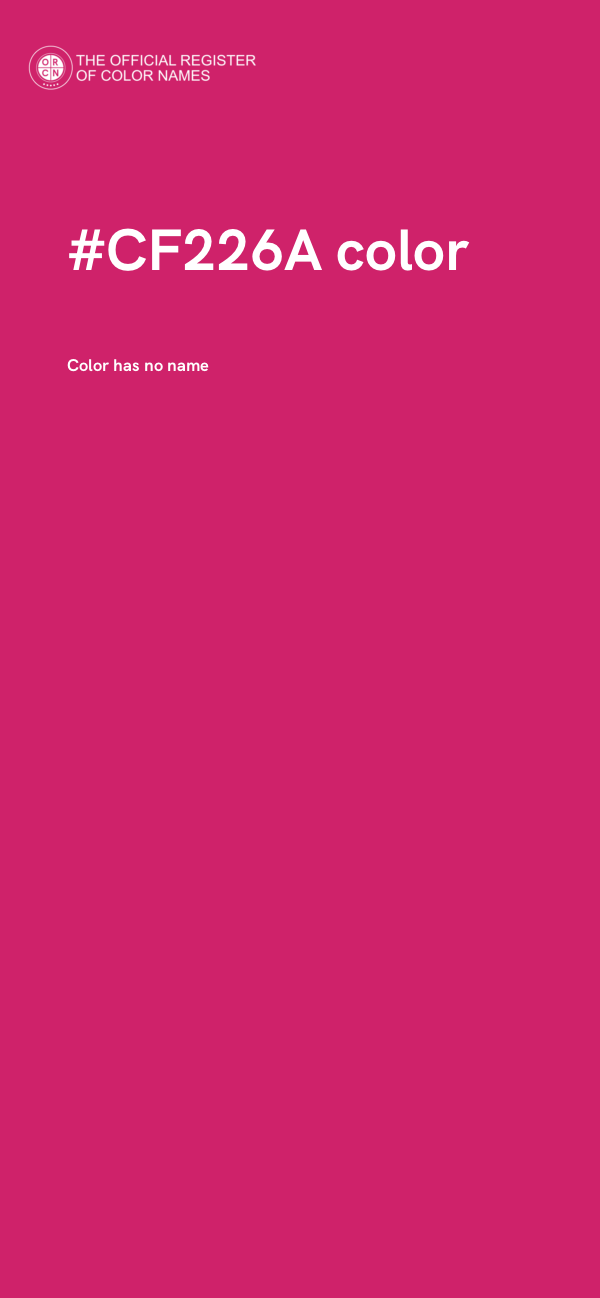 #CF226A color image