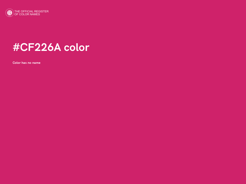 #CF226A color image