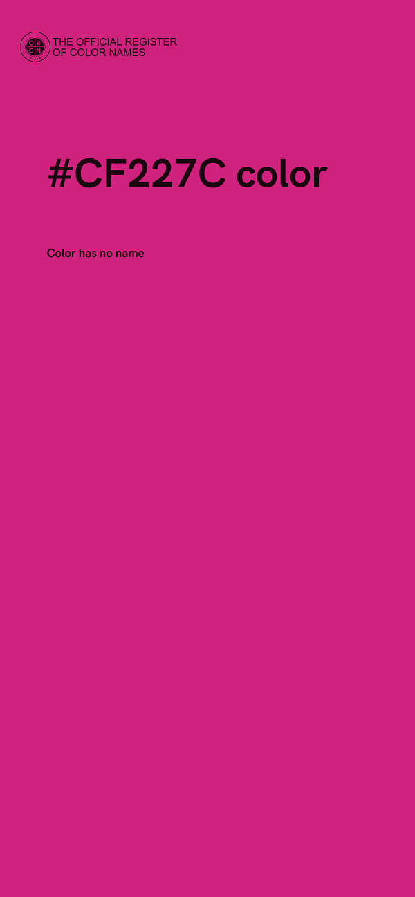 #CF227C color image