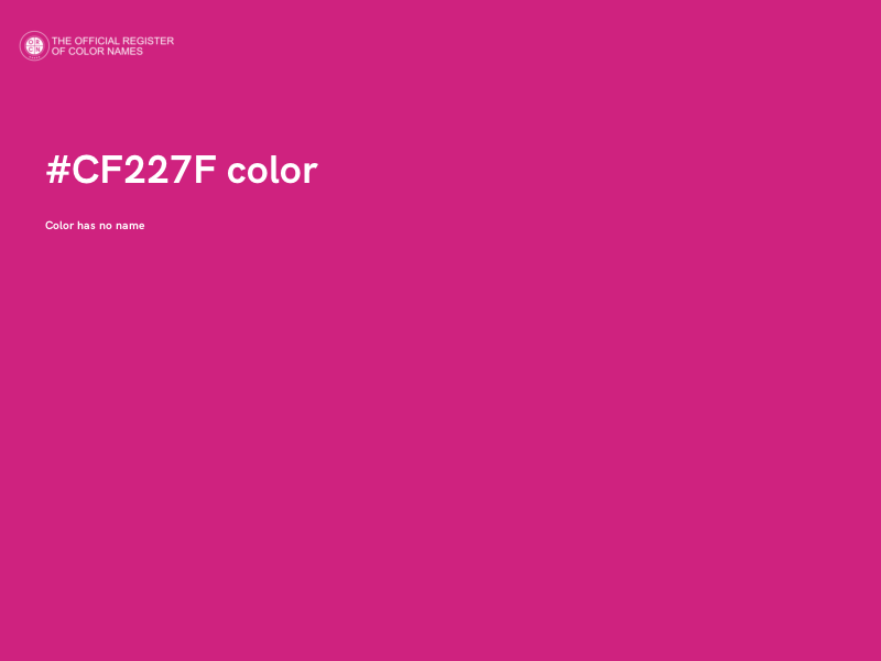 #CF227F color image