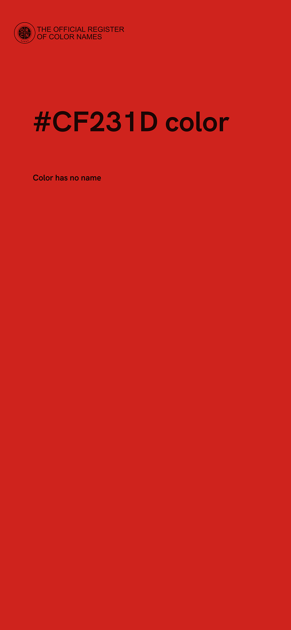 #CF231D color image