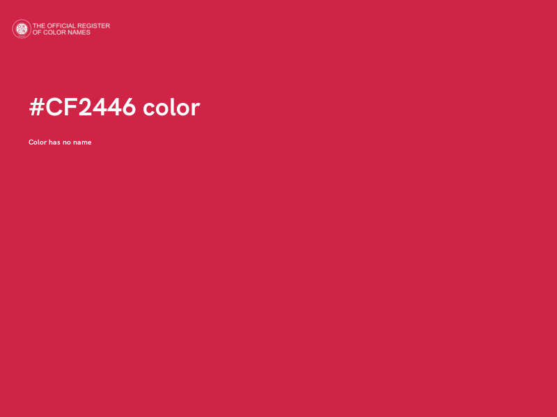 #CF2446 color image