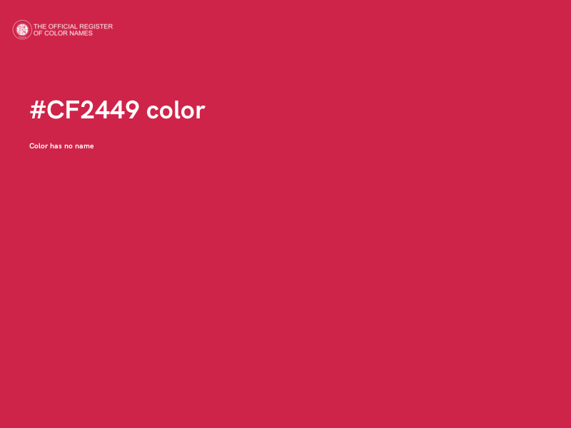 #CF2449 color image