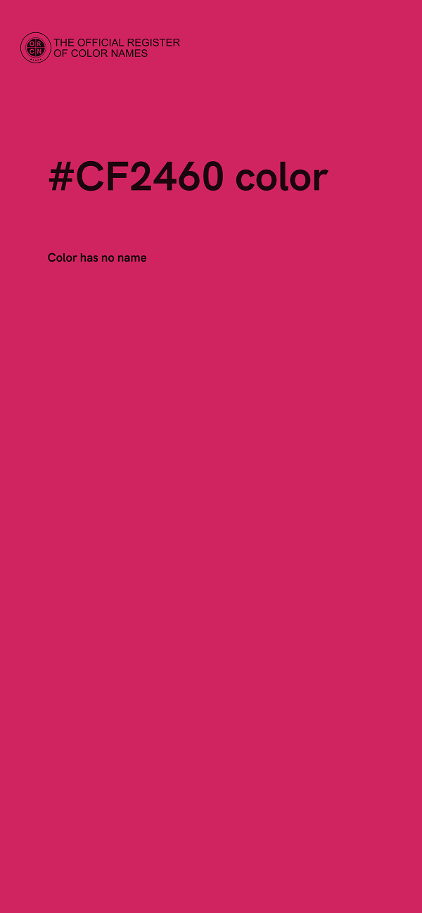 #CF2460 color image