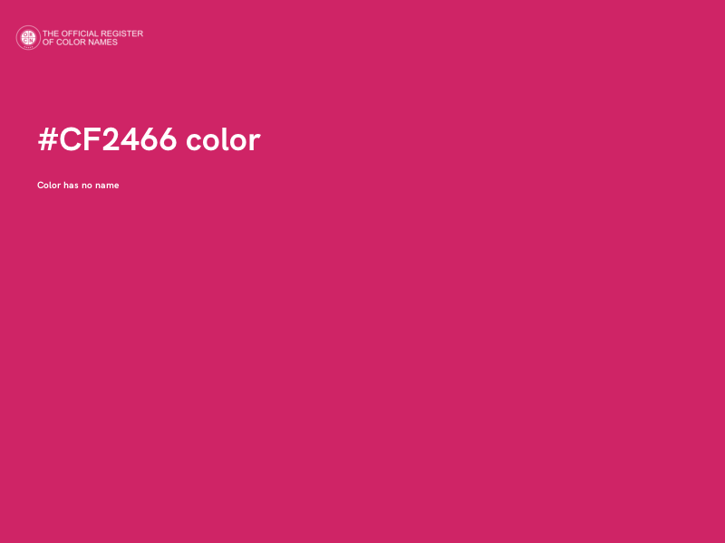 #CF2466 color image