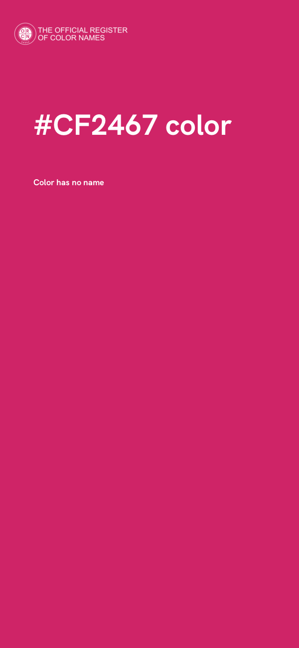 #CF2467 color image